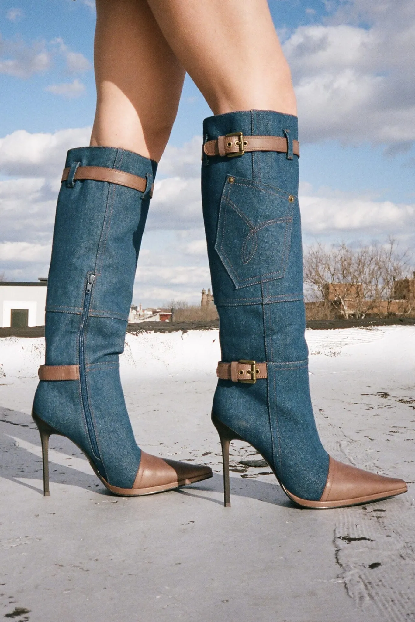 Outlet BLU-JEAN Stiletto | Knee High