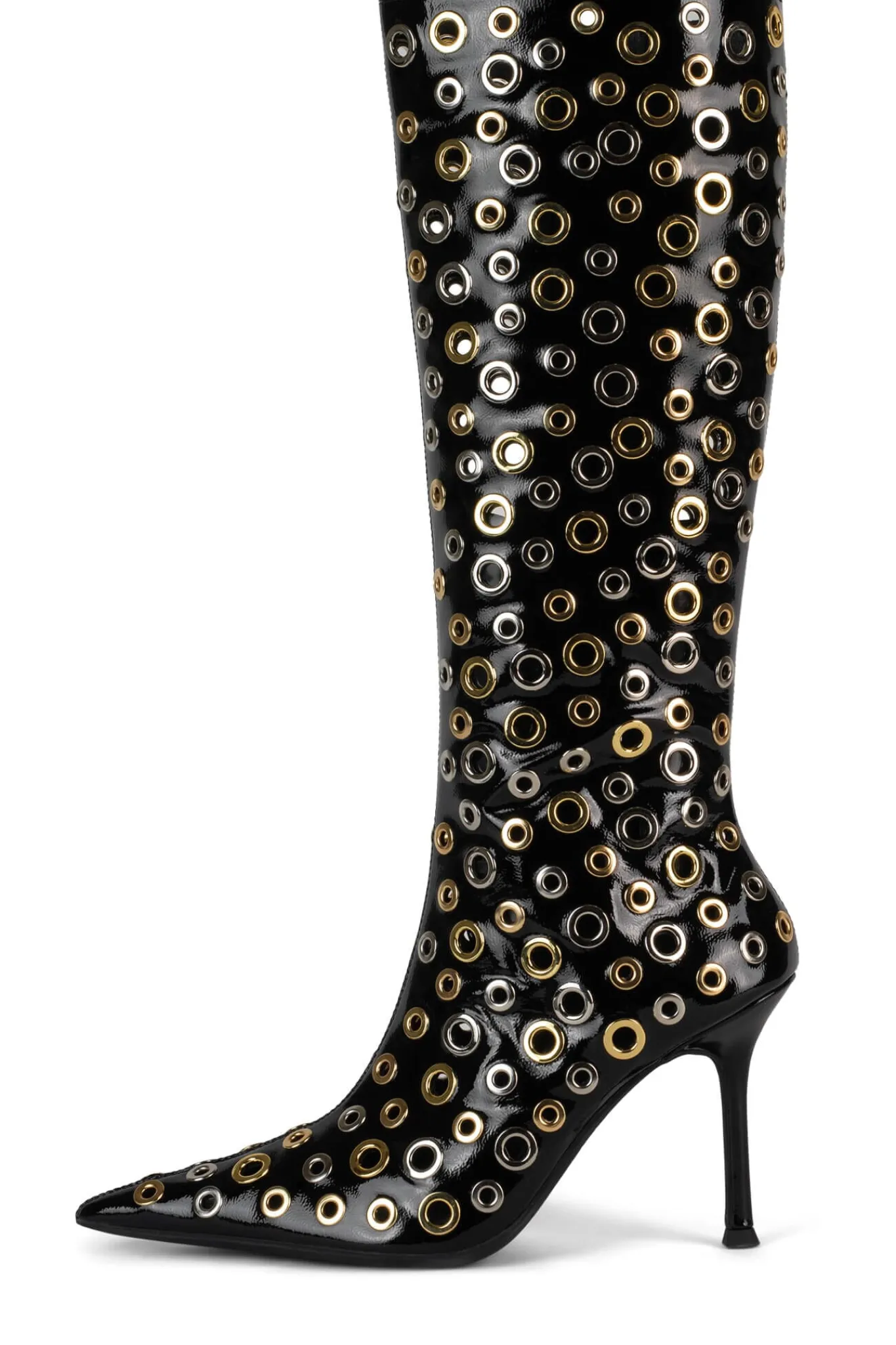 Fashion HOLEY Stiletto | Knee High